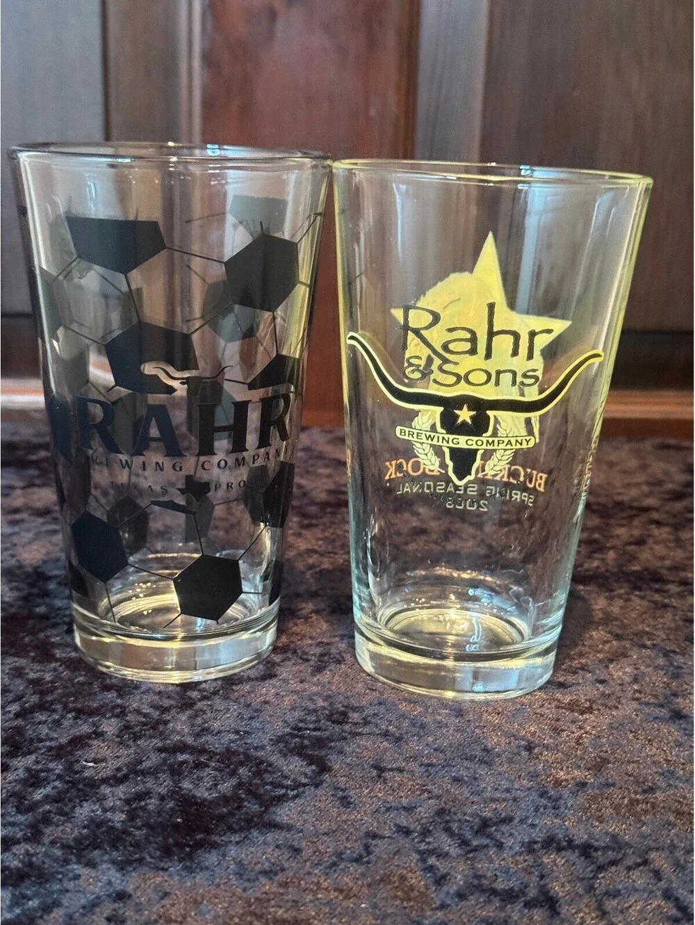 Set of 2 Rahr & Sons Brewing Company Pint Glasses